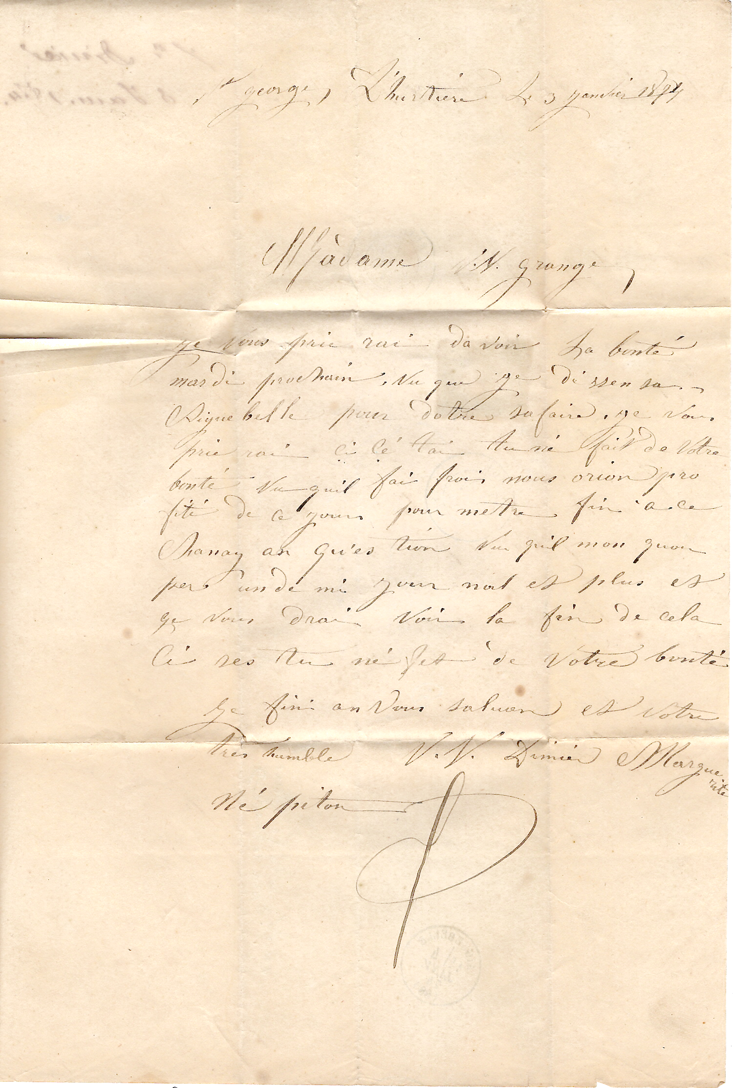 2 N° 60 VARIETE TACHE SUR 25C LETTRE GC 1400 TYPE 17 EPIERRE SAVOIE 1874
