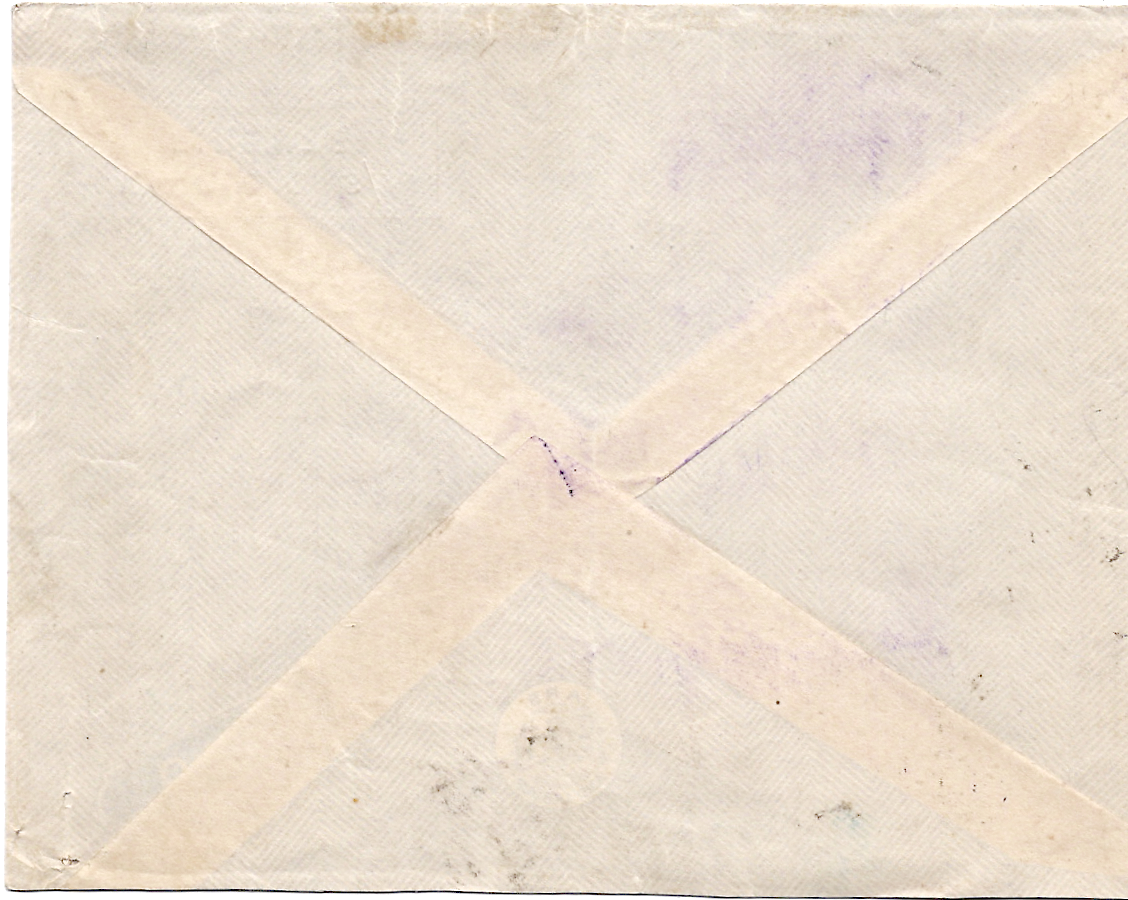 1 N° 235+289+369X2 PERFORES D.D. LETTRE CACHET OCTOG LA HAVRE A NEW YORK 1936+ GRIFFE PARIS POUR USA