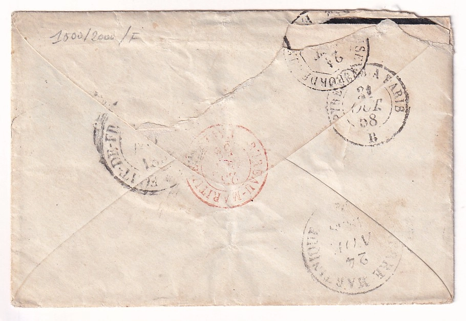 1 N°13 14 PC 2234 NEGREPELISSE TARN ET GARONNE POUR FORT DE FRANCE MARTINIQUE TARIF BATIMENTS DE COMMERCE CERTIFICAT RHP