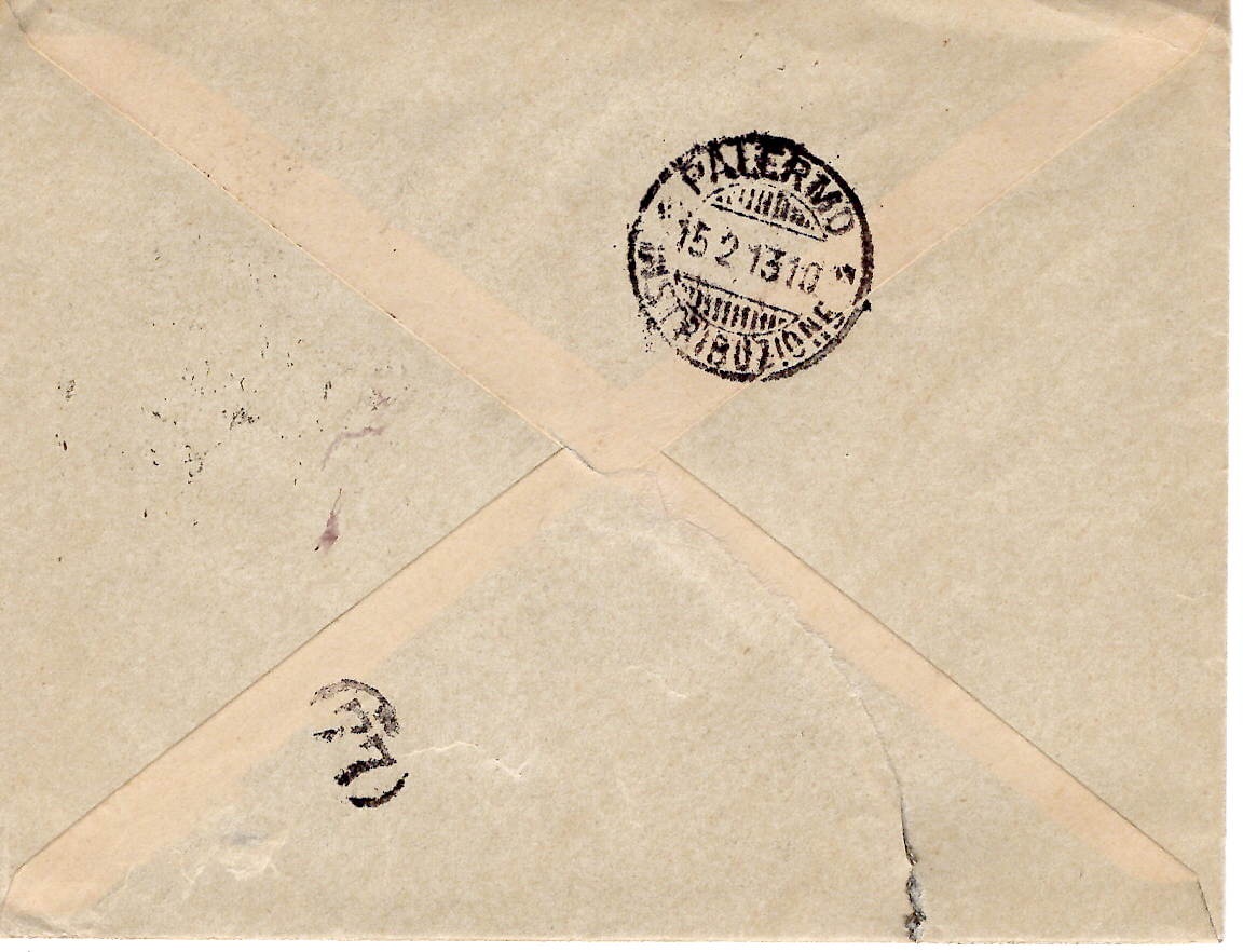 1 SEMEUSE 30C N° 141 PERFORE L.F. LOUIS DREYFUS SEUL LEVEE EXCEPTIONNELLE 1913 POUR ITALIE