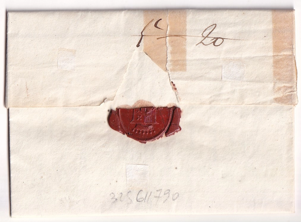 1 MARQUE 118 HOORN PAYS BAS NEDERLAND FRANCHISE SOUS PREFET DE L'ARROND DE HOORN POUR AMSTERDAM 1812