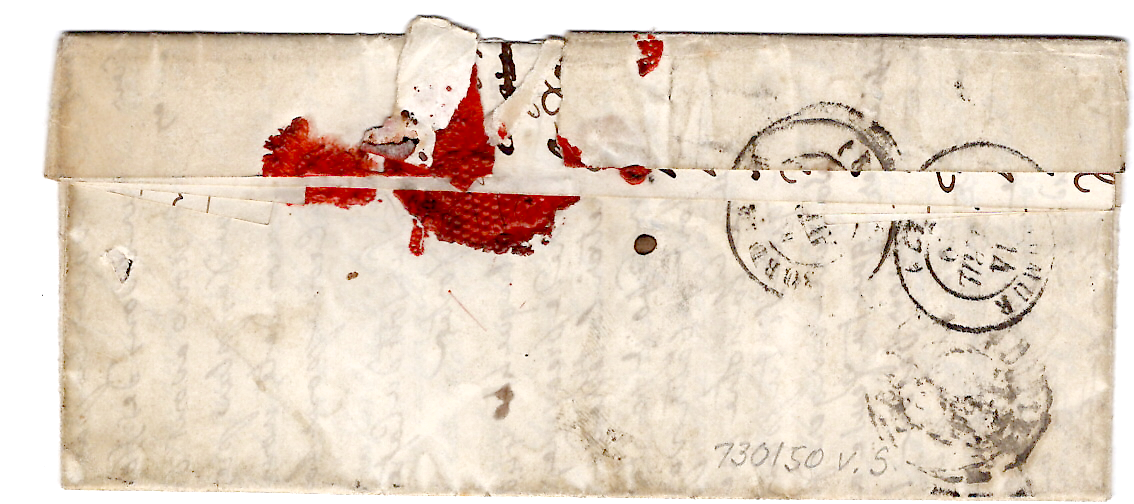 1 N° 3 EFFLEURE GRILLE TYPE 14 CASTELSARRAZIN 12 AVRIL 1849 (85) LETTRE