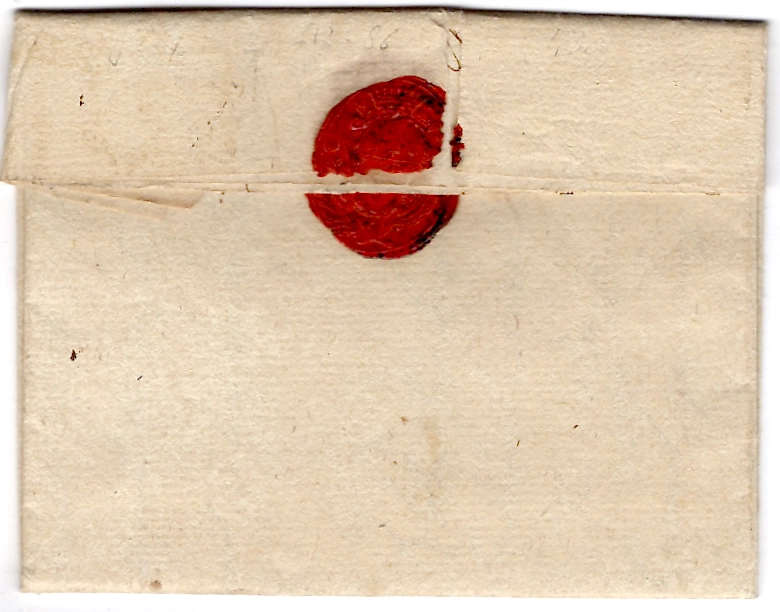 1 INDRE MARQUE LA CHATRE LENAIN N°3  1776 LETTRE POUR NANTES COTE 700€