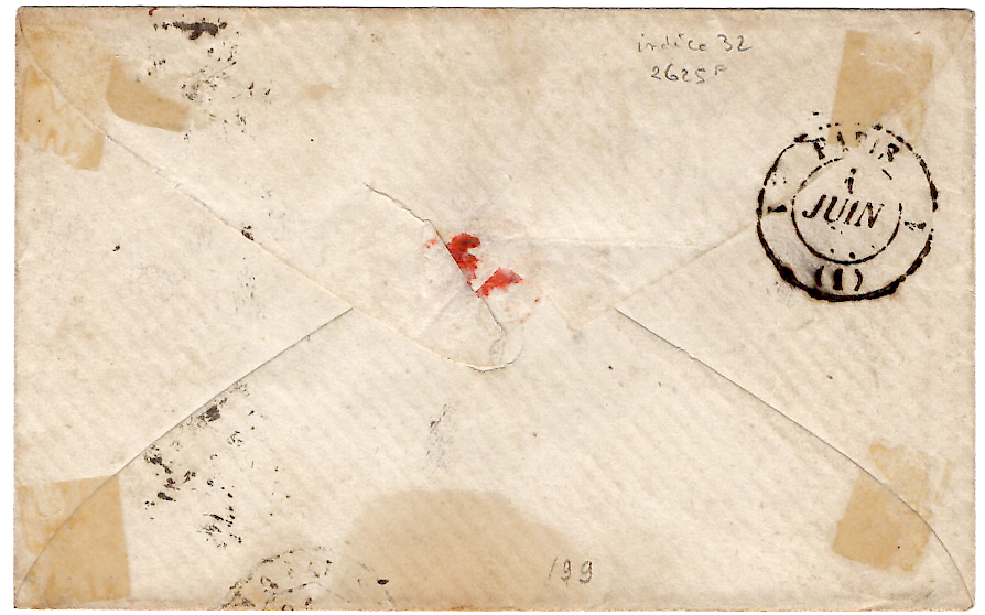 1 N ° 14 LOSANGE AAO ARMEE DES ALPES 1859 ENVELOPPE INDICE 32 COTE 4000€ SIGNE JF BRUN