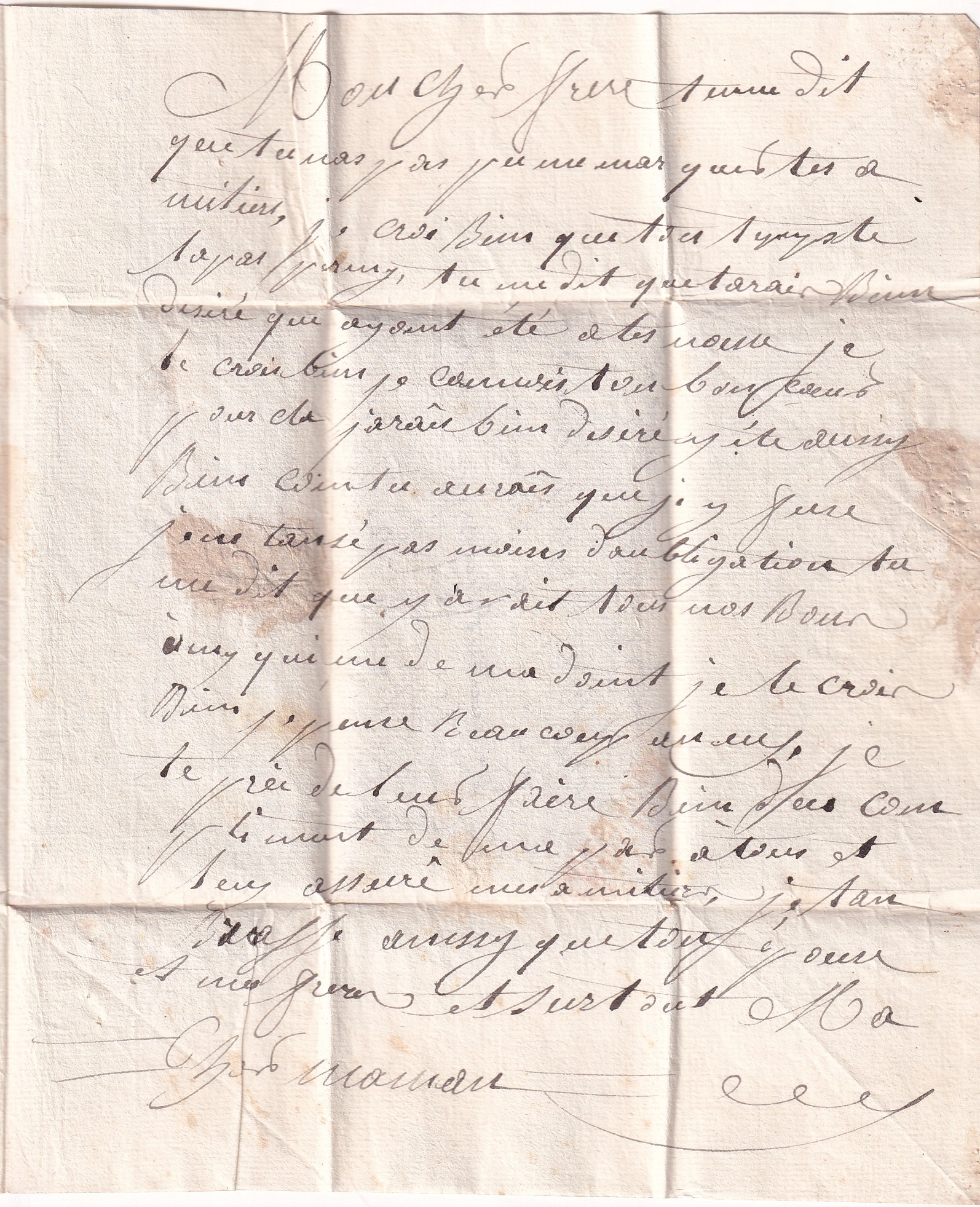 3 MARQUE N°1 PRINCIPAL ARMEE ESPAGNE 1809 TEXTE DE COLETTE LETTE POUR ST LEGER ISERE