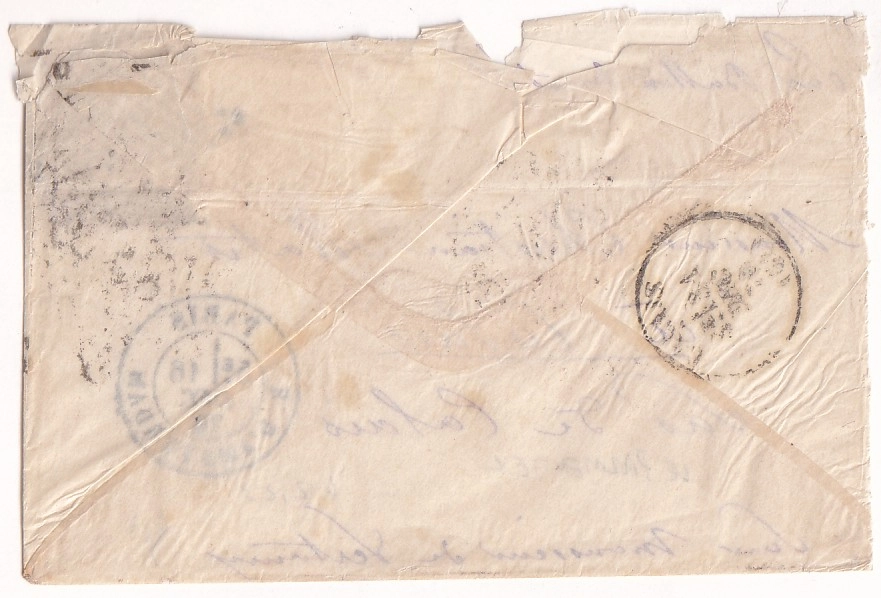 1 BALLON MONTE LE PARMENTIER CERTAIN PARIS 16 DEC 1870 ARRIVE CALAIS 31 DEC 1870 PAS DE CALAIS