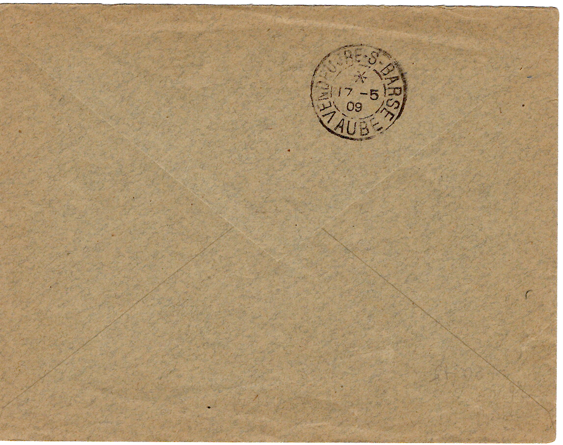1 SEMEUSE 10C MIXTE GREVE 10C AMIENS CHAMBRE COMMERCE LETTRE BRASSERIE CINEMA 1909