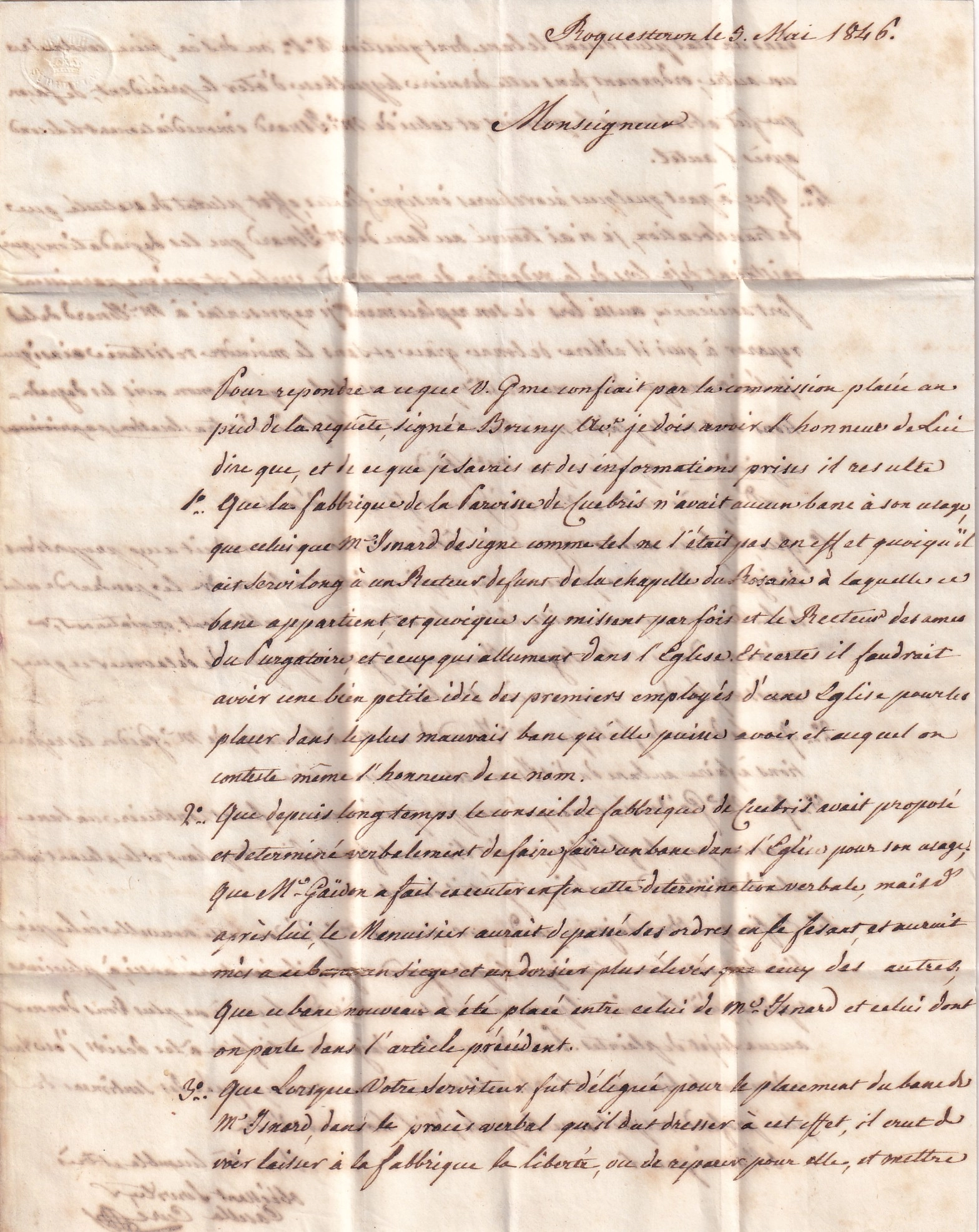 1 CURSIVE SARDE ROCCASTERONE FRANCHISE LE CURE DE ROQUESTERON ALPES MARITIMES POUR NICE 1846