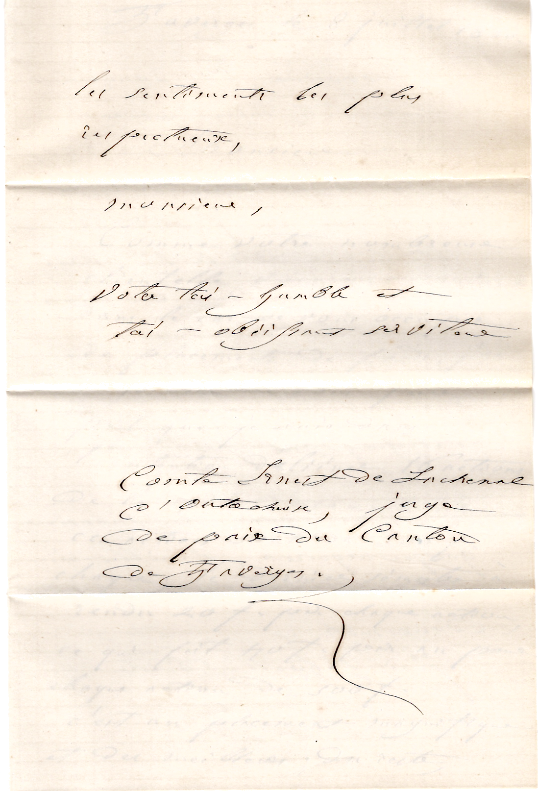 4 FRANCE N° 14 CACHET SARDE FAVERGES 8 JUIL 1860 LETTRE SIGNE BAUDOT BRUN + CERTIFICAT DROUOT 18