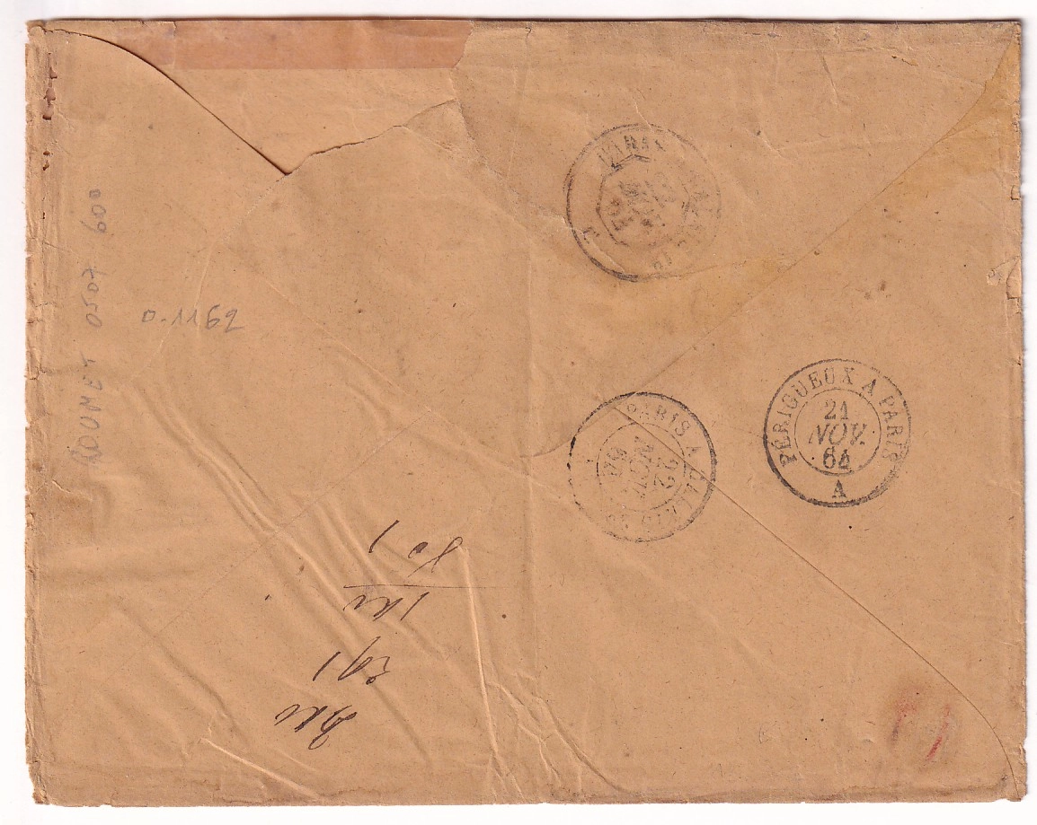 1 N°21 22 24 PC DU GC 2617 NEGREPELISSE TARN ET GARONNE POUR MILITAIRE POUR LE GABON VOIE ANGLAISE RARE