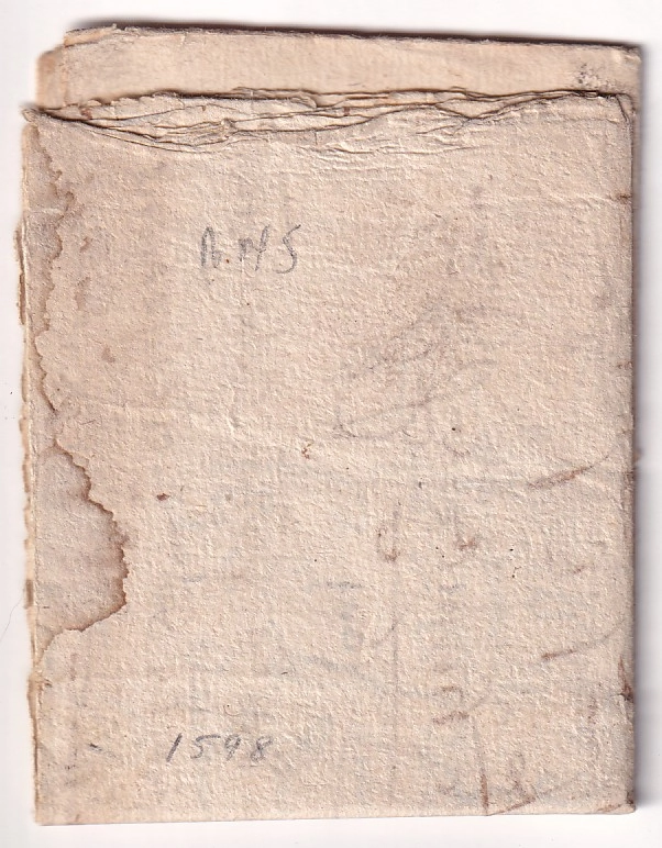 1 LETTRE DE 1598 AVEC MENTION DE PORT CERTIFICAT ROUMET INDICE 29