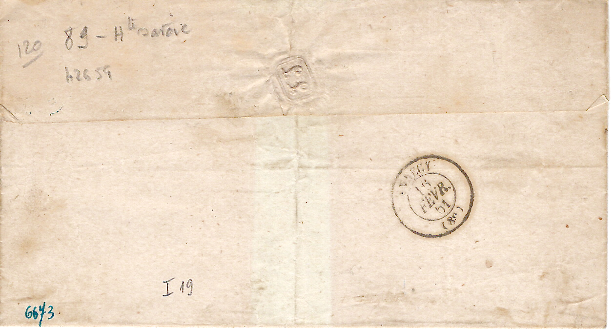 1 N° 13 TYPE 22 CRUSEILLES 15 FEVR 1961 LETTRE POUR ANNECY