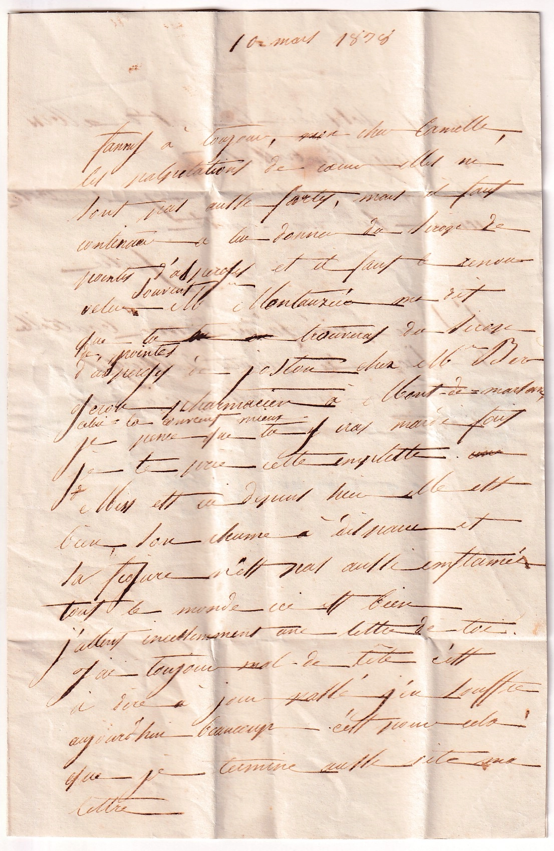 2 TAXE 3  FABRICATION LOCALE CAD TYPE 12 LIPOSTHEY LANDES DECIME RURAL BOITE RURALE A A IDENTIFIER POUR BROCAS 1838
