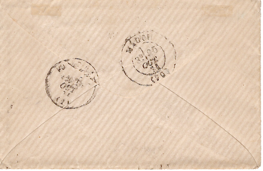 1 N° 20 VARIETE A LA GREC+ SIEGE 20C PETITE LETTRE GC TREVOUX 25 OCT 1871 SIGNE CALVES