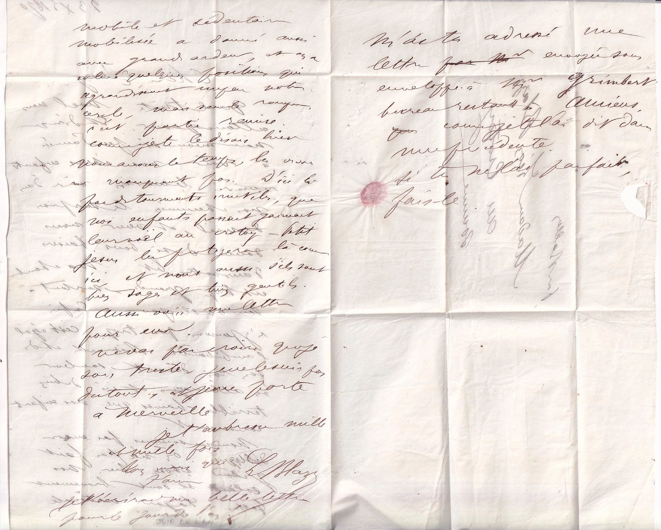 5 GUERRE 1870 EXCEPTIONNEL CONTAT D'UN PASSEUR PENDANT LE SIEGE DE PARIS FAIT A AMIENS PRFET DE LA SOMME 13 OCT 1870 + UNE LETTRE PAR CE PASSEUR